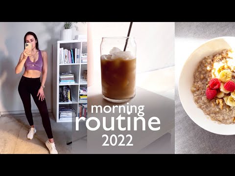 MORNING ROUTINE 2022 | healthy, productive & calm habits in 60 minutes (+ breakfast idea)