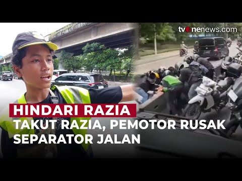 Takut Ditilang, Sejumlah Pemotor di Jalur Busway Yos Sudarso Bongkar Separator | OneNews Update