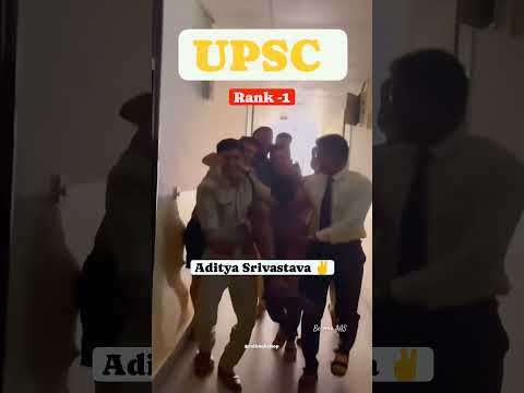 Upsc  topper Aditya Srivastava's #upsctopper #upsc #shorts  #result #ias #ips