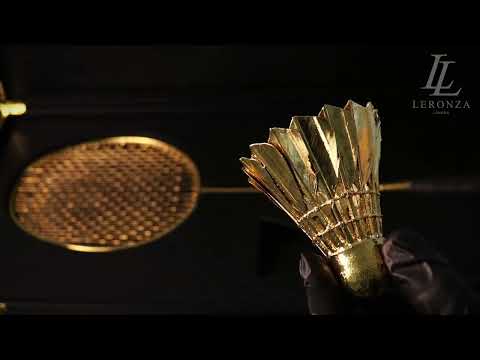 World’s First 24K Gold Badminton Racket and Goose Feather Shuttlecock – A Legacy of Prestige