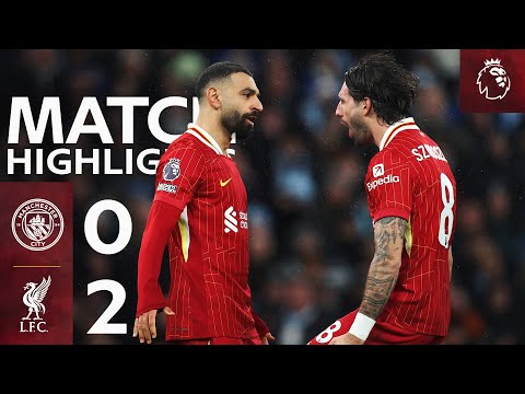 Highlights: Man City 0-2 Liverpool | Mo Salah and Dom Szoboszlai goals extend lead