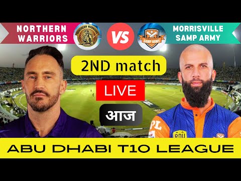 Northern Warriors vs Morrisville Samp Army I Abu Dhabi T10 League 2023 I MSA vs NW 2nd Match