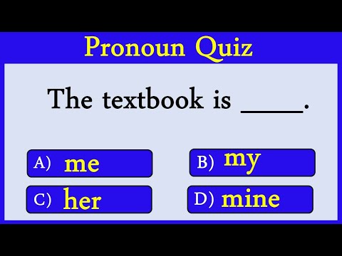 pronoun Quiz 17: CAN YOU SCORE 10/10?