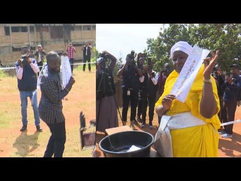 NRM's Faridah Nambi and Nalukola cast their votes in Kawempe By-election