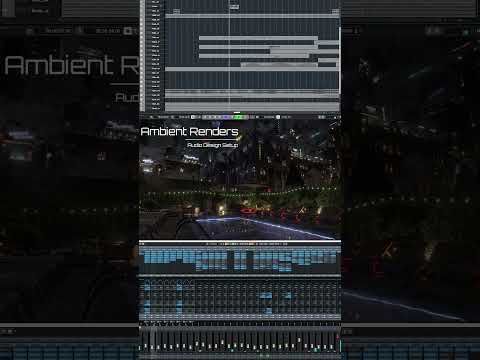 How I Design My Audio | Music & Audio Design Setup | Ambient Renders | CyberPunk Ambience
