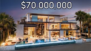 Touring a $70,000,000 Dubai Billionaire Mansion With an UNDERWATER GARAGE!