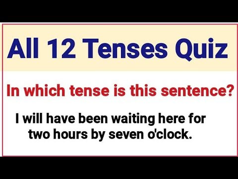 All 12 English Tenses Quiz ✍️ Know all English Tenses in few minutes 📖.