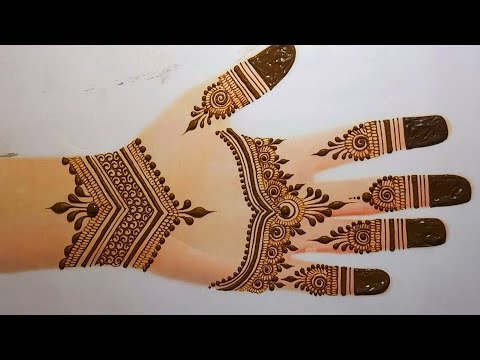 Easy mehandi design || mehandi design || simple mehandi for hand || mehandi designs || mehandi 2025