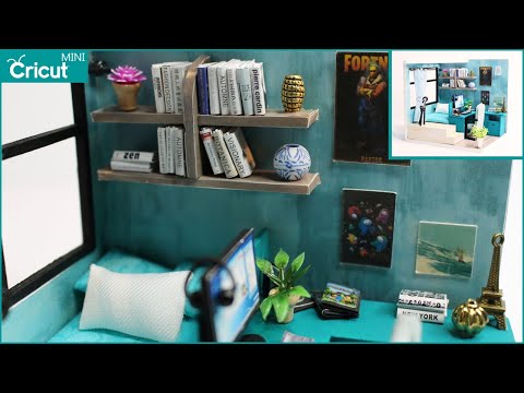 Mini Teen Bedroom Transformation | Miniature Kit Bash | Dollhouse DIY Makeover | 1:24 Scale