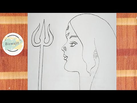 Durga puja drawing | Navaratri drawing easy | Easy Drawing of Durga Mata | Navratri 2024 Drawing