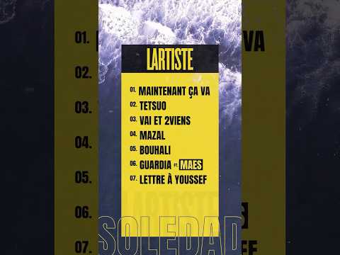 Je vous présente la tracklist de SOLEDAD SAISON 1 disponible vendredi 🚣 J-3