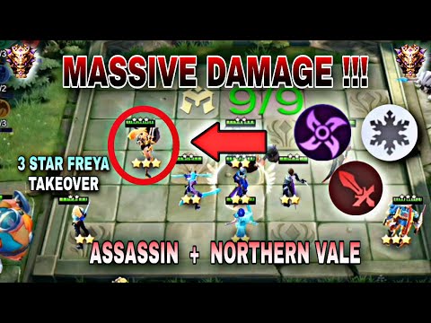 MAGIC CHESS BEGINNERS GUIDE #03 : 6 ASSASSIN FT. 3 STAR FREYA + NORTHERN VALE | MLBB