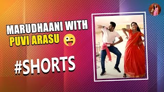 Marudhaani With Puvi Arasu🎶😜  | Tejaswini Gowda #Shorts