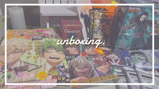 〔開封動画〕 アニメグッズ大量開封🛒 ⌇ヒロアカ，H×H，呪術，鬼滅など💭ジャンショとかアニメイトで買ったものたち🎶