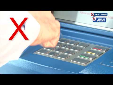 Dos & Don'ts in an ATM: HDFC Bank