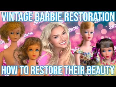 VINTAGE BARBIE RESTORATION! SWIRL PONYTAIL BARBIE! TALKING BARBIE! #barbie #restoration #vintagetoys