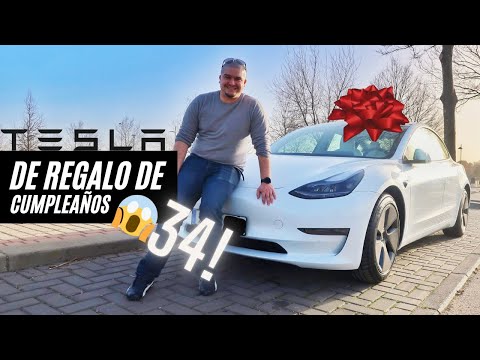 🎁 UN TESLA DE REGALO DE CUMPLEAÑOS!!! 😱🚗 - El Sr. Esposo cumple su sueño de tener un TESLA!