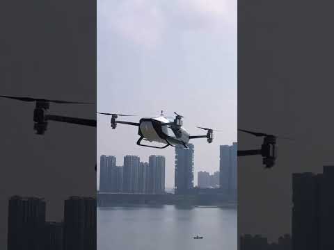 Ride a car and fly over China #china #shorts #tech #flyingcars