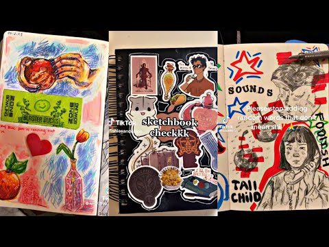 Sketchbook Tour 📔 TikTok Compilation 2023 #11 | Sketchbook Ideas