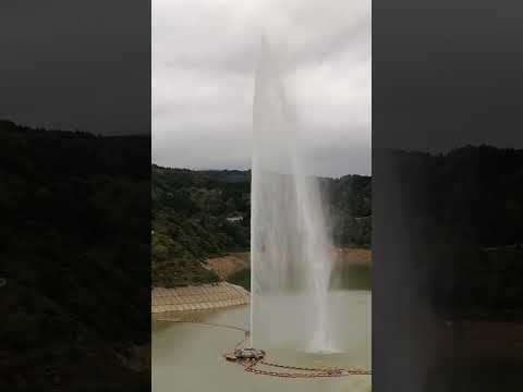 月山湖大噴水