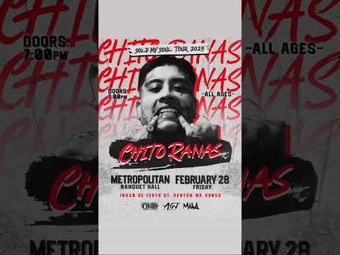 Chito Rana$ - Live Tonite in Seattle Washington  ( Sold My Soul Tour )