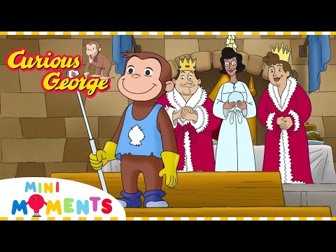 The Royal Monkey Guard! 💂 | Curious George | Mini Moments