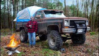 Offroad Camping in a 50 Year old Chevy Squarebody