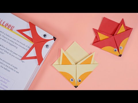 Cute Fox Bookmark Origami For Students | Easy Origami Tutorials #Shorts