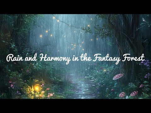 Rain and Harmony in the Fantasy Forest 🌿✨ | Relaxing Nature Sounds and Magical Visuals