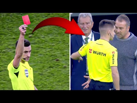 HANSI FLICK got a RED CARD for heated argument with referee! Barcelona vs Real Betis