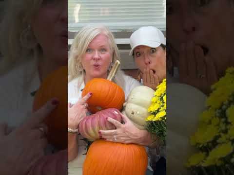 Decorating with Mums & Pumpkins!  #falldecor #mums #garden