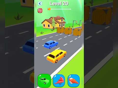 Shape Shifting Game Level 20 | Lets Transform #shorts #games