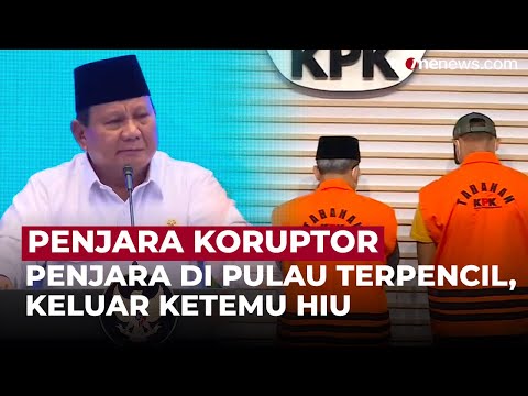 Prabowo Ingin Buat Penjara Khusus untuk Koruptor, Dibangun di Pulau Terpencil | OneNews Update