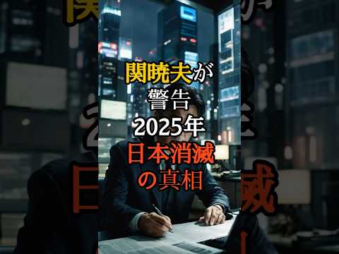 関暁夫が警告した2025年日本消滅の真相…政府極秘文書が流出【 スピリチュアル 怪談 都市伝説 予言 ミステリー 】