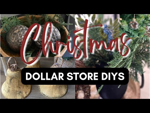 DOLLAR STORE CHRISTMAS DIYS THAT DON'T LOOK CHEAP | CHRISTMAS LOOK FOR LESS DECOR DIYS