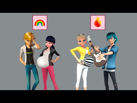 Fire & Rainbow Fashion for Miraculous Ladybug and friends