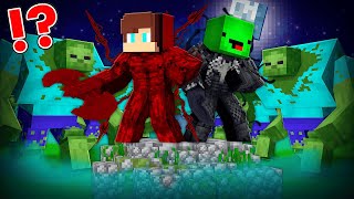 1000 Mutant Zombies vs CARNAGE and VENOM in Minecraft - Maizen JJ and Mikey