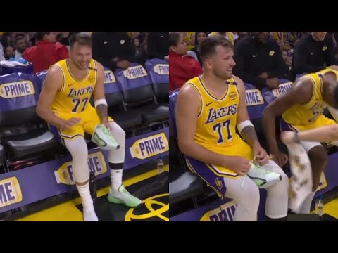 Luka Doncic hilariously had JJ Reddick freeking out after losing shoe & immediately called timeout!