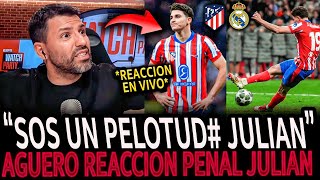 ¡ÉPICA REACCIÓN de KUN AGÜERO a PENALES entre ATLETICO MADRID y REAL MADRID con MORENA BELTRAN!