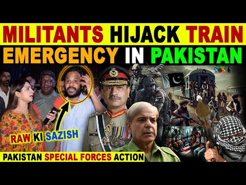 PAKISTAN TRAIN HIJ@CKED BY BLA | 400 PASSENGER HOST@GE | PAK ANGRY REACTION