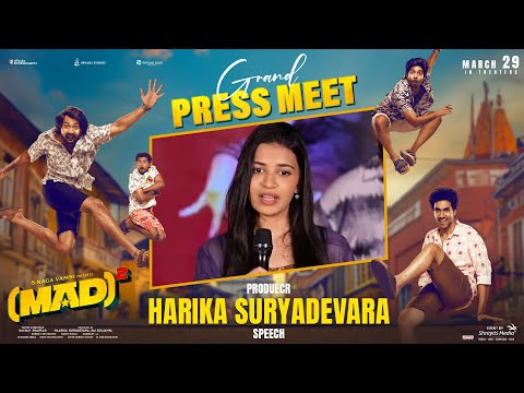 Producer Harika Suryadevara Speech at MAD Square Grand Press Meet | Narne Nithin | Sangeeth Shobhan