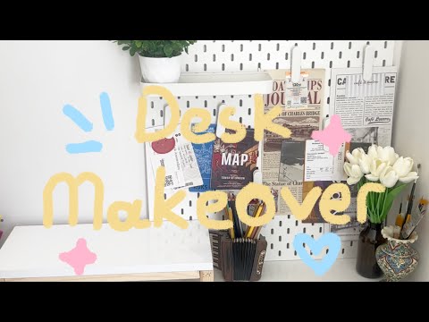 Desk Makeover | Aesthetic Workspace Transformation