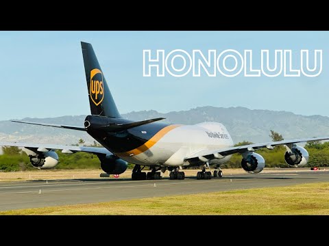 4K Airplane Spotting in Honolulu, Hawai'i - Morning Action