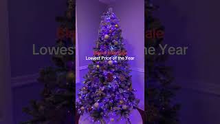 Magical pre-lit flocked rgb tree on black friday sale! #blackfridaysale