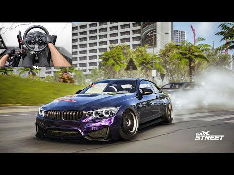 BMW M4 Street Drifting | CarX Street PC | Steering Wheel Gameplay