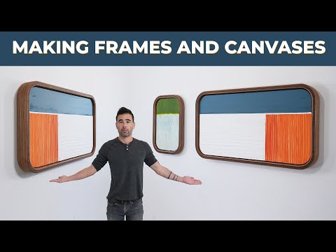 Making Curved Frames and Canvases for Paintings