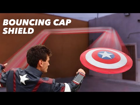 Real Captain America Shield That Actually Bounces Back! - OVER 100 FT BOUNCE!!!