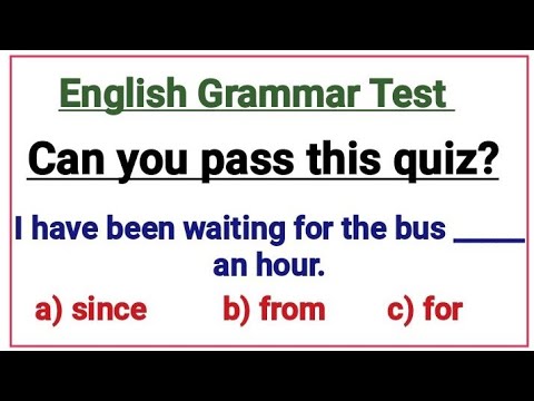 English Grammar Test 📝✍️Can you pass this English test 100%?