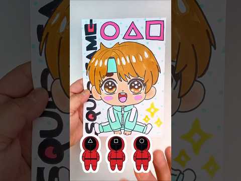 Squid Game ⏺️🔼⏹️ Blindbag#squidgame#bøindbag#paperdoll#diy##trending#fyp##viral#shorts