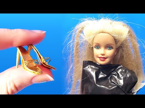 Poor Barbie Transformation🔥 - Doll SPA, OOAK Repaint, Hair Salon, DIY Fashion, Shoes, Purse, Jewelry